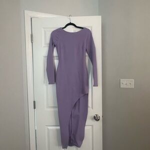 Pastel long sleeve body-con dress